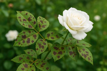 Brown spotting and Phyllosticosis: common rose leaf diseases in gardening