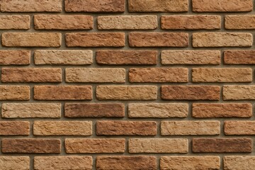 Obraz premium Textured masonry surface with bricks and stones