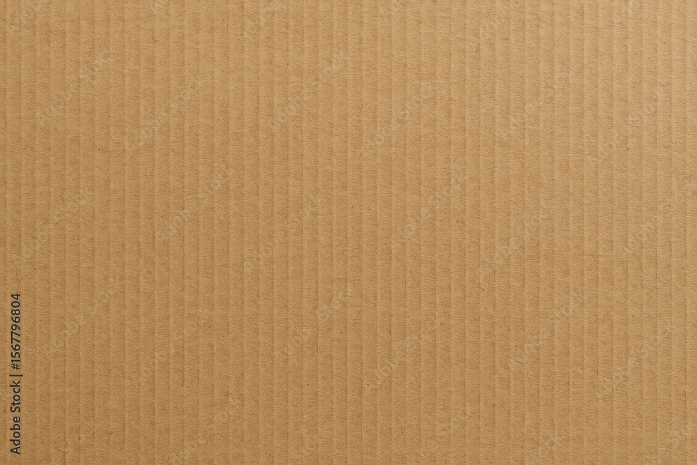 Poster textured brown paper with corrugated pattern as background