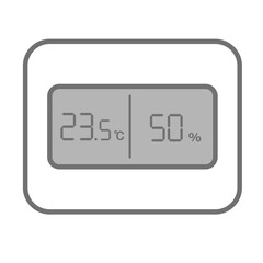 シンプルな温度計のベクターアイコン_07
