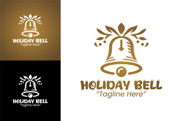 Creative and Fun Holiday Bell Logo for Seasonal Event Branding
