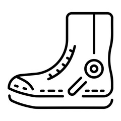 A line style icon showing hemming foot