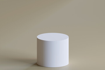 Perspective realistic podium display for promotion and template