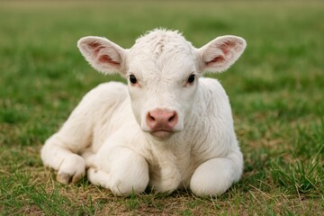 Obraz premium A newborn calf just arrived
