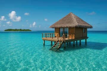Luxury Overwater Retreat in the Azure Hot Spring