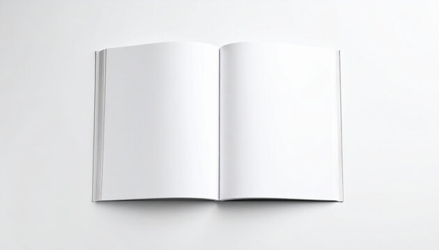 Funeral booklet template white portrait booklet mockup with divided background
