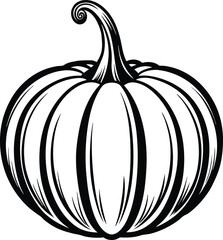 A vibrant collection of stylized pumpkin illustration