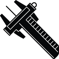 Precision caliper tool graphic for measurement and engineering applications