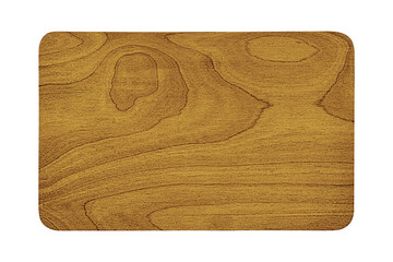 Top surface of brown aged wooden cutting board characteristic lines of birch plywood longitudinal...