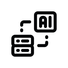 Obraz premium server line icon. Clean and minimalist vector icon for websites, mobile apps, presentations, and logos. Fully scalable and customizable for any project.