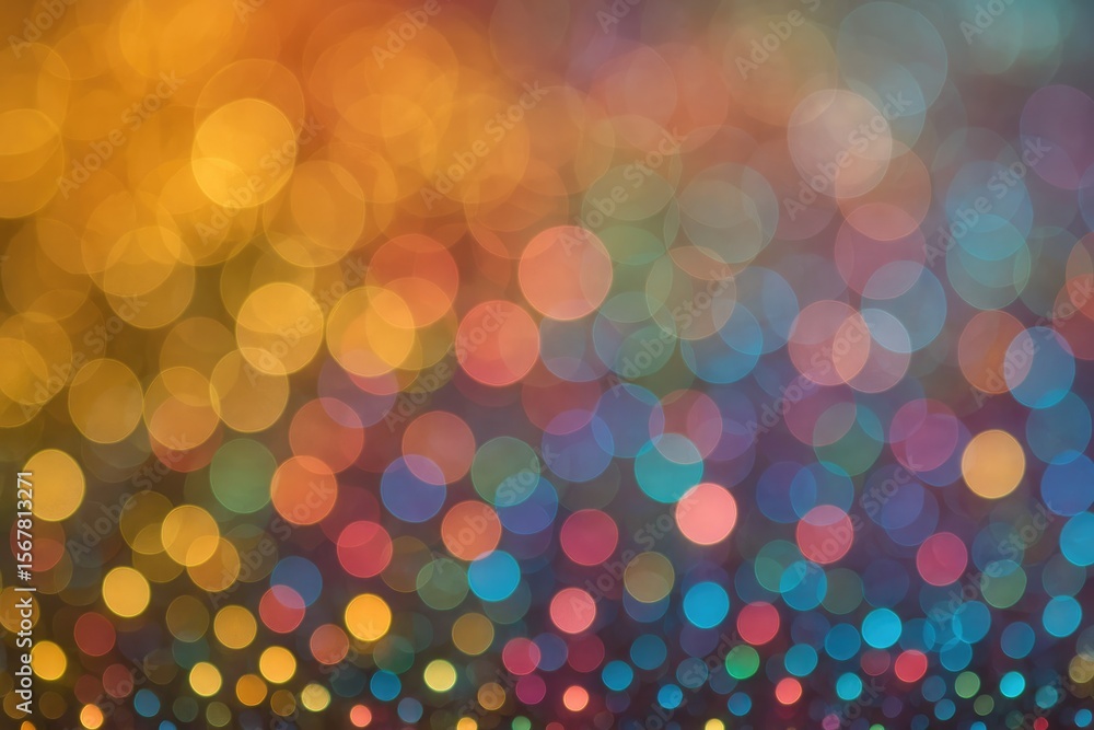 Poster vivid abstract bokeh with a spectrum of colors