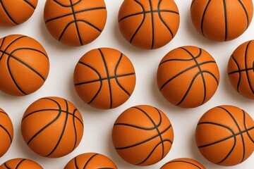 Obraz premium Background featuring basketballs