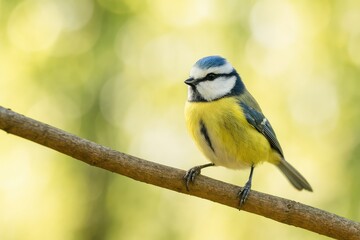Obraz premium Lovely tiny bird perched on a tree limb