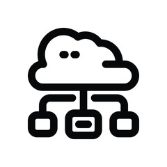 infrastructure line icon. Clean and minimalist vector icon for websites, mobile apps, presentations, and logos. Fully scalable and customizable for any project.