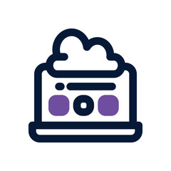 application duotone icon. Sleek and modern vector icon for websites, mobile apps, marketing materials, and corporate design. Fully scalable and ready to use.