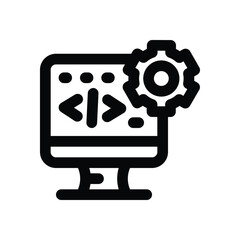 setting line icon. Clean and minimalist vector icon for websites, mobile apps, presentations, and logos. Fully scalable and customizable for any project.