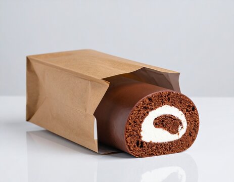 Front View of Small Opened Cake Pouch Placed on Clean Surface