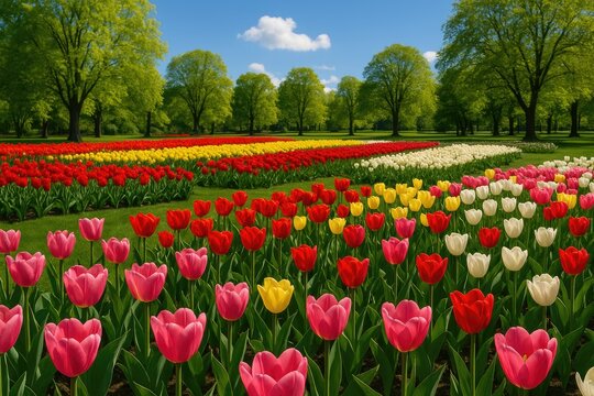 Lovely springtime visit to the blooming tulip celebration in May