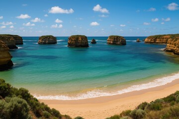 Fototapeta premium Exploring stunning coastal regions and scenic drives around the world