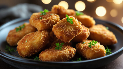 Fototapeta premium Delicious Fried chicken nuggets