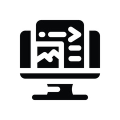 front end glyph icon. Strong and solid vector icon for websites, mobile interfaces, presentations, and visual branding. High quality and easy to edit.