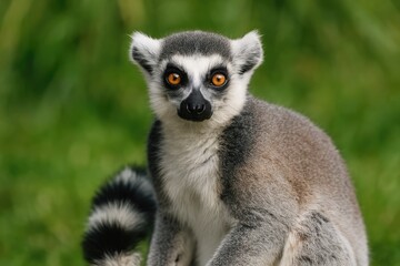 Obraz premium Monochrome Lemur Catta - Lemurs in Black and White