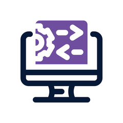 backend duotone icon. Sleek and modern vector icon for websites, mobile apps, marketing materials, and corporate design. Fully scalable and ready to use.