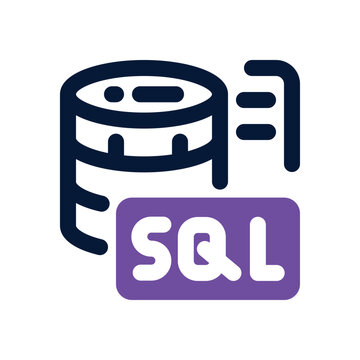 sql server duotone icon. Sleek and modern vector icon for websites, mobile apps, marketing materials, and corporate design. Fully scalable and ready to use.