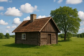 Obraz premium A cozy and vintage rural farmhouse