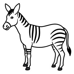 Zonkey Linear Wildlife Artwork
