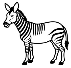 Zonkey Linear Wildlife Artwork