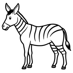 Zonkey Linear Wildlife Artwork