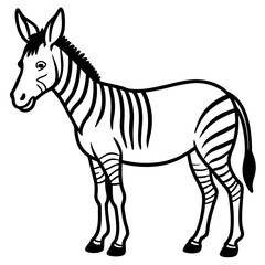 Zonkey Linear Wildlife Artwork
