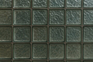 Close-up of a stunning glass block surface showcasing intricate texture
