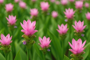 Fototapeta premium Stunning Rosy Siam Tulip Bloom