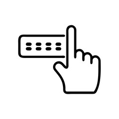 Obraz premium Typing Indicator Icon Design, SVG, Cursor, Input, Interface