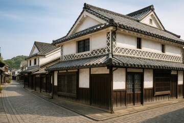 Stunning historic scenery of a charming Japanese town