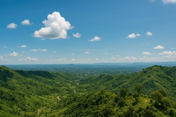 Naklejka premium Stunning Landscape Views from a Scenic Region in Southeast Asia