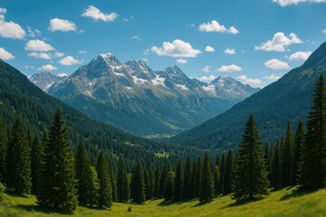 Fototapeta premium Stunning Mountain Landscape for Wallpaper Backgrounds