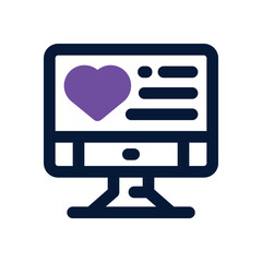 computer duotone icon. Sleek and modern vector icon for websites, mobile apps, marketing materials, and corporate design. Fully scalable and ready to use.