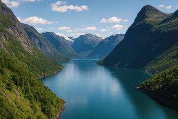 Stunning fjord scenery in a Nordic country