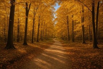 Fototapeta premium A journey across wooded terrain