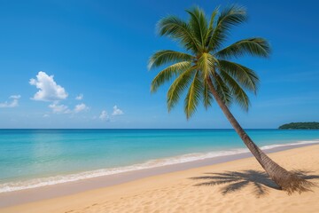 Stunning coastal scenery with turquoise waters and lush palm trees, perfect for holiday escapes