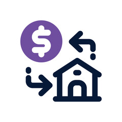 transfer duotone icon. Sleek and modern vector icon for websites, mobile apps, marketing materials, and corporate design. Fully scalable and ready to use.