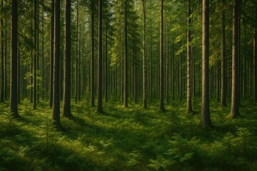 Fototapeta premium Exploring the Hidden Depths of the Boreal Wilderness