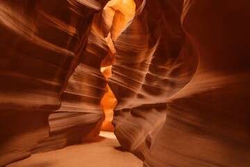 Explore the stunning beauty of a famous slot canyon in the southwestern region of the U.S.