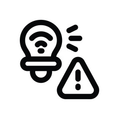 problem line icon. Clean and minimalist vector icon for websites, mobile apps, presentations, and logos. Fully scalable and customizable for any project.