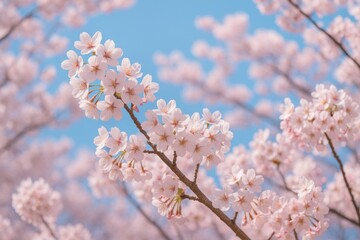 Obraz premium Stunning Sakura Blooms in Full Springtime Glory