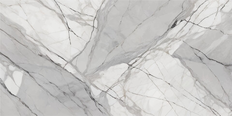 Elegant white marble surface with subtle gray veining isolated on white background