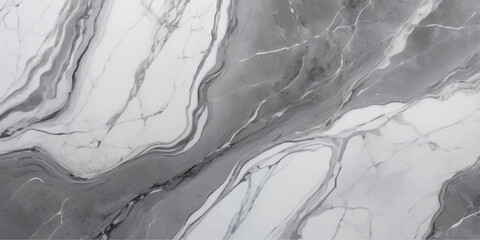 Elegant gray and white marble texture with veins isolated on white background